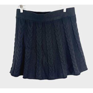 Telluride Clothing Company NWT Cotton-Blend Cable Knit Mini Skirt Womens Size L